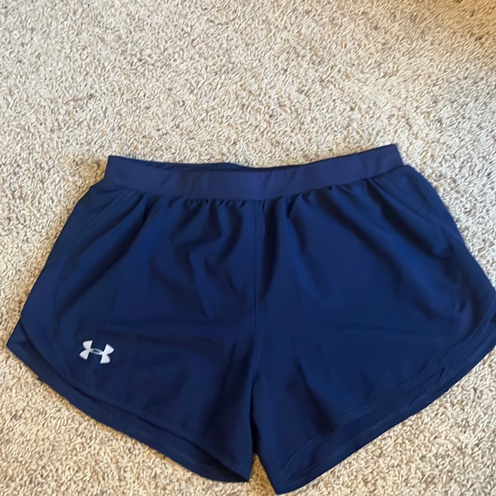 Navy Under Armour athletic shorts
